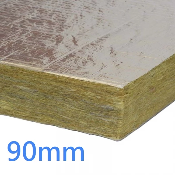 90mm Foil Backed Insulation Slab Rockwool RW3 (3.60m²)