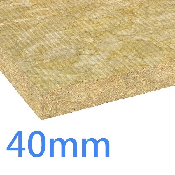 40mm RW3 ROCKWOOL Insulation Slab - Thermal Acoustic and Fire Performance (pack of 10)