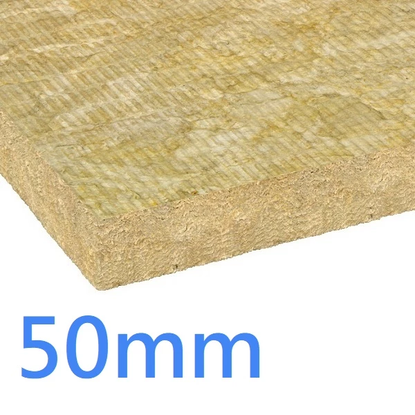 50mm RW3 ROCKWOOL Insulation Slab - Thermal Acoustic and Fire Performance (pack of 8)