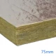 75mm Foil Faced Two Sides Rockwool RW4 Insulation Slab (pack of 4)