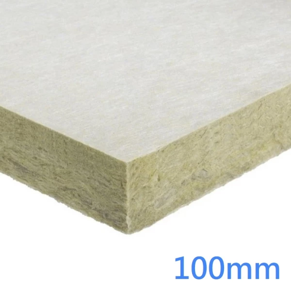 100mm Rockwool RW5 White Tissue Faced 1 Side A1 Slab (pack of 2)