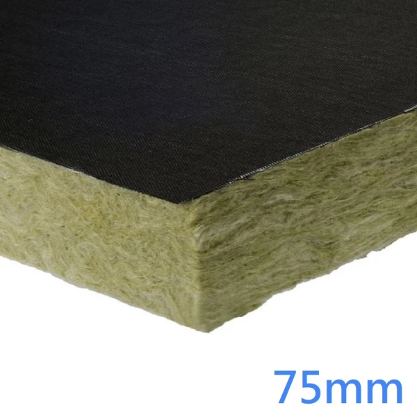 75mm Black Tissue Faced 1 Side Insulation Slab RW5 (pack of 3)