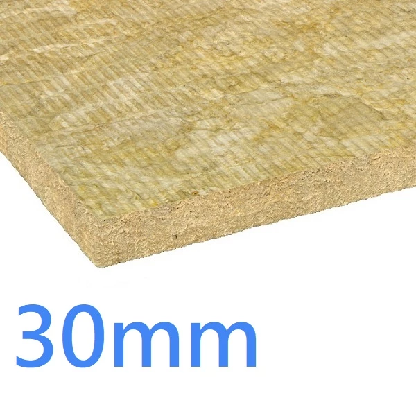 30mm RW5 ROCKWOOL Insulation Slab - Thermal Acoustic and Fire Performance (pack of 8)