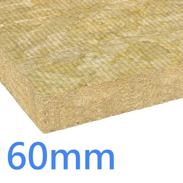 60mm RWA45 ROCKWOOL Insulation Slab - Thermal Acoustic and Fire Performance (pack of 8)
