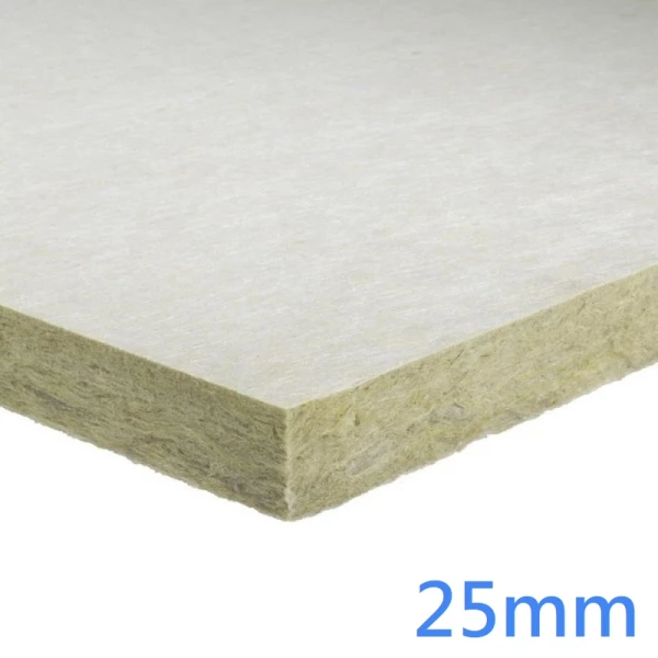 25mm Rockwool RWA45 White Tissue Faced Slab A1 (pack of 16)