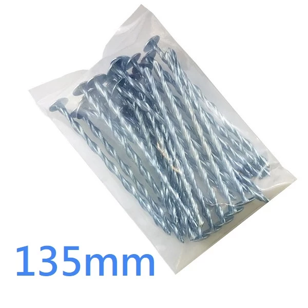 135mm Headed Helical Flat Roof Nails - Warm Roof Fixings