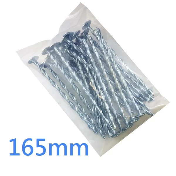 165mm Headed Helical Flat Roof Nails - Warm Roof Fixings