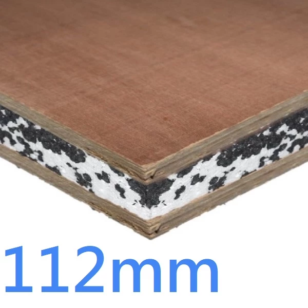112mm SIPs Structural Insulated Panel ǀ Plywood and EPS 8x4 2400mm x 1200mm square edge boards