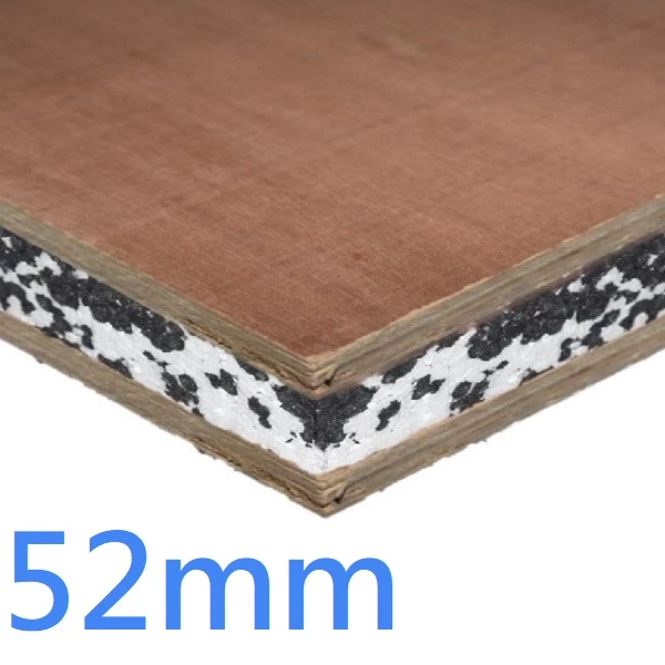 52mm SIPs Structural Insulated Panel ǀ Plywood and EPS 8x4 2400mm x 1200mm square edge boards