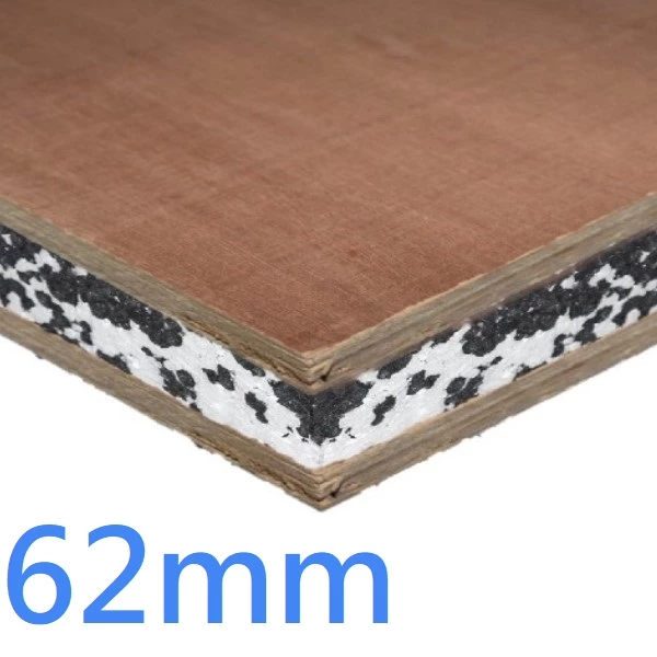 62mm SIPs Structural Insulated Panel ǀ Plywood and EPS 8x4 2400mm x 1200mm square edge boards