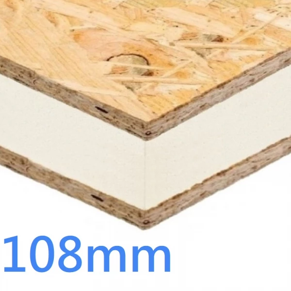 108mm Structural Insulated Panel ǀ SIPs PIR and OSB 8x4 High Performance Oriented Strand Board