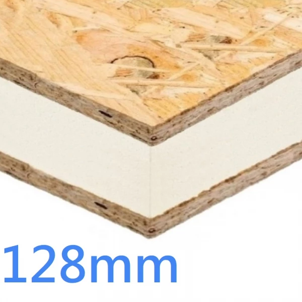 128mm Structural Insulated Panel ǀ SIPs PIR and OSB 8x4 High Performance Oriented Strand Board