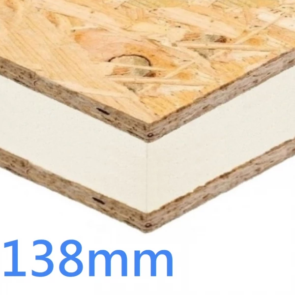 138mm Structural Insulated Panel ǀ SIPs PIR and OSB 8x4 High Performance Oriented Strand Board
