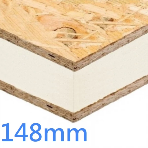 148mm Structural Insulated Panel ǀ SIPs PIR and OSB 8x4 High Performance Oriented Strand Board