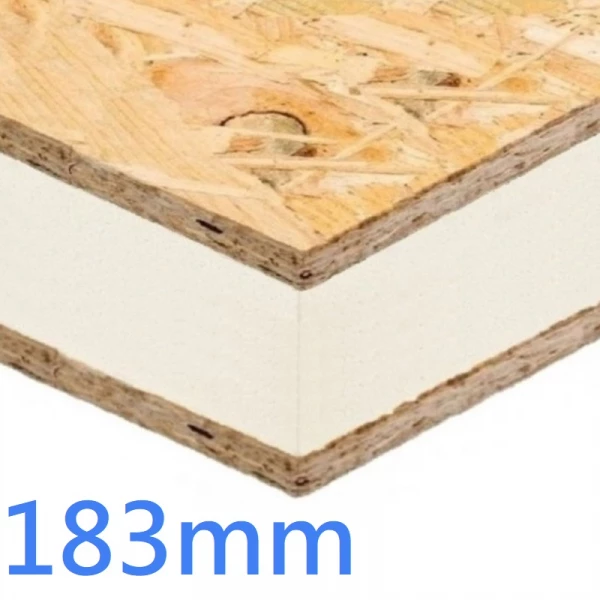 183mm Structural Insulated Panel ǀ SIPs PIR and OSB 8x4 High Performance Oriented Strand Board