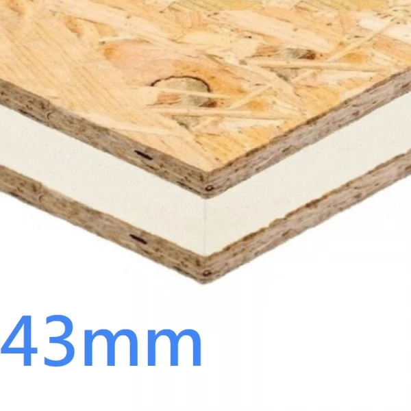 43mm Structural Insulated Panel ǀ SIPs PIR and OSB 8x4 High Performance Oriented Strand Board