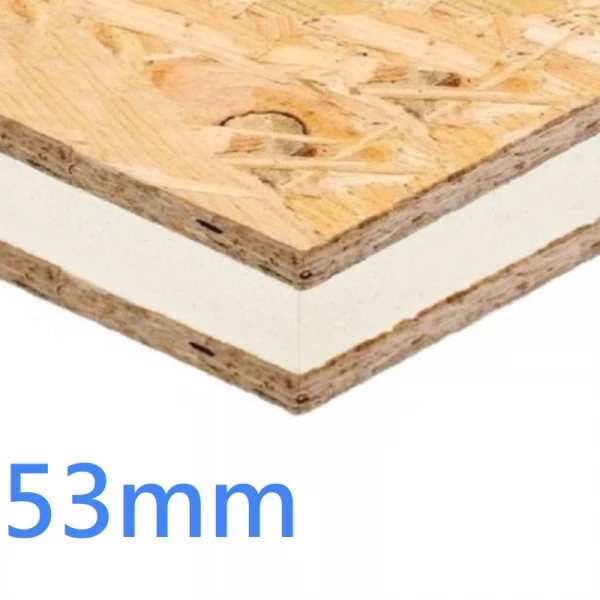 53mm Structural Insulated Panel ǀ SIPs PIR and OSB 8x4 High Performance Oriented Strand Board