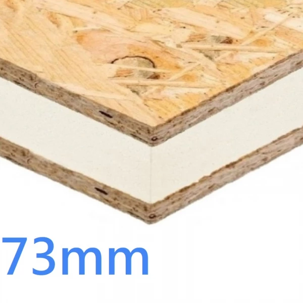 73mm Structural Insulated Panel ǀ SIPs PIR and OSB 8x4 High Performance Oriented Strand Board