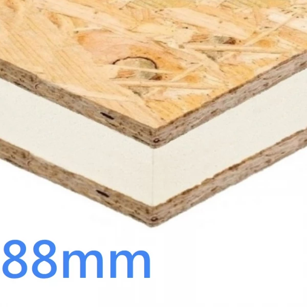 88mm Structural Insulated Panel ǀ SIPs PIR and OSB 8x4 High Performance Oriented Strand Board