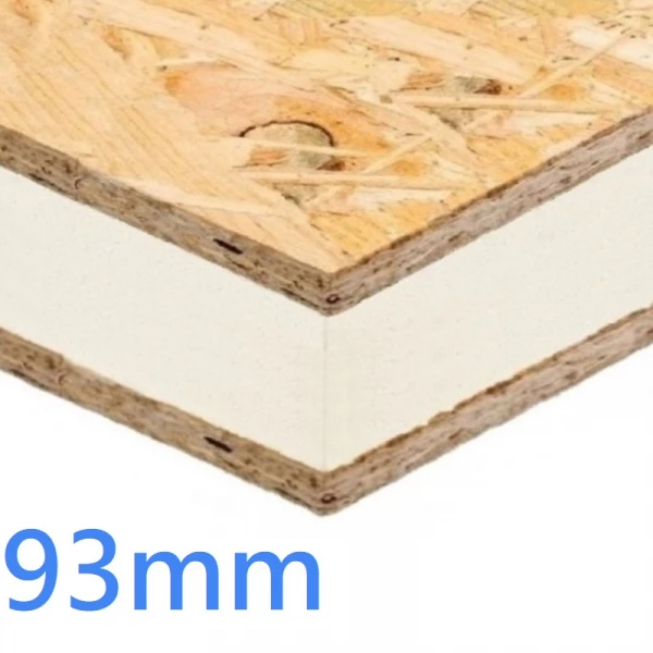 93mm Structural Insulated Panel ǀ SIPs PIR and OSB 8x4 High Performance Oriented Strand Board
