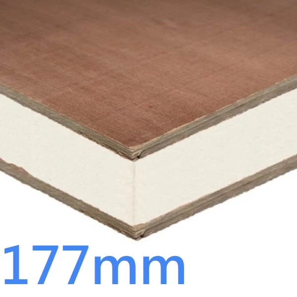 177mm Structural Insulated Panel ǀ 8x4 SIPs PIR and Plywood High Performance Construction Board