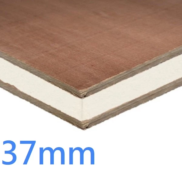 37mm Structural Insulated Panel ǀ 8x4 SIPs PIR and Plywood High Performance Construction Board