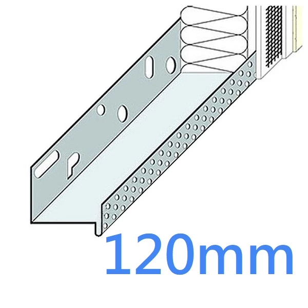 120mm (123mm) STAINLESS STEEL Base Bead - Base Track EWI - 2.5m length