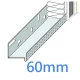 60mm (63mm) STAINLESS STEEL Base Bead - Base Track EWI - 2.5m length