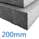 200mm Stylite Plustherm Grey EPS EWI 70 Insulation Board 1200mm x 600mm - 0.72m2