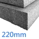 220mm Stylite Plustherm Grey EPS EWI 70 Insulation Board 1200mm x 600mm - 0.72m2