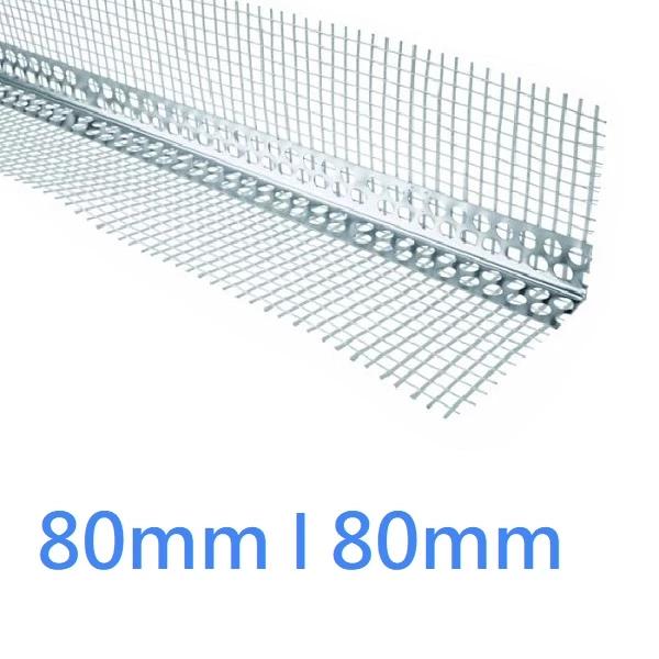 Corner Bead With Mesh Aluminium - 2.5m 80-80