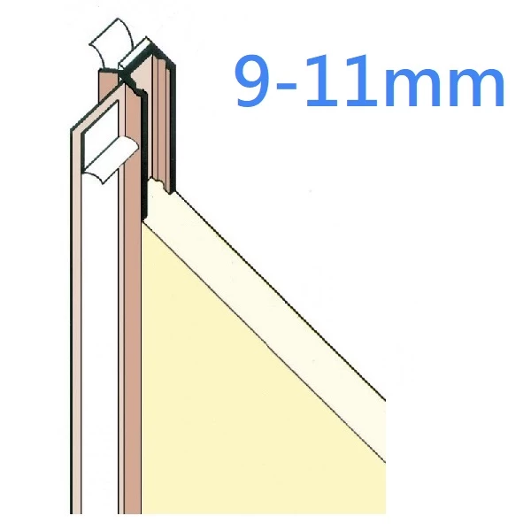 9mm White PVC Window and Door Frameseal Bead Self Adhesive - 2.5m Length