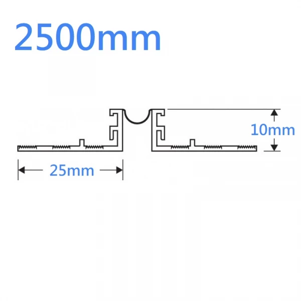 10mm - 12mm Movement Bead EWI Expansion Profile - Ivory - 2.5m Length