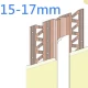 15mm - 17mm Movement Bead EWI Expansion Profile - Ivory - 2.5m Length