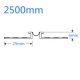 6mm - 8mm Movement Bead EWI Expansion Profile - Ivory - 2.5m Length