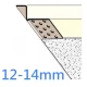 12mm Shadow Gap Profile - White Bead PVC Trim - 3.05m Length