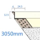 6mm Shadow Gap Profile - White Bead PVC Trim - 3.05m Length