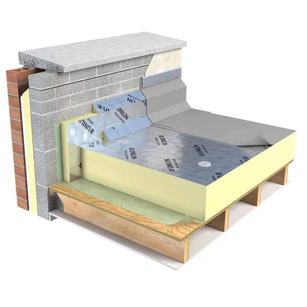 40mm Flat Roof Insulation Board FR/ALU Unilin (pack of 7)