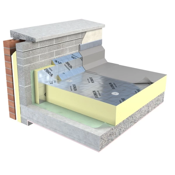 40mm Flat Roof Insulation Board FR/ALU Unilin (pack of 7)