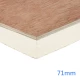 71mm Unilin FR/TP Flat Roof Insulation Over Joists
