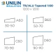 70-90mm Tapered Roof PIR Board Unilin TR/ALU (1200x1200)
