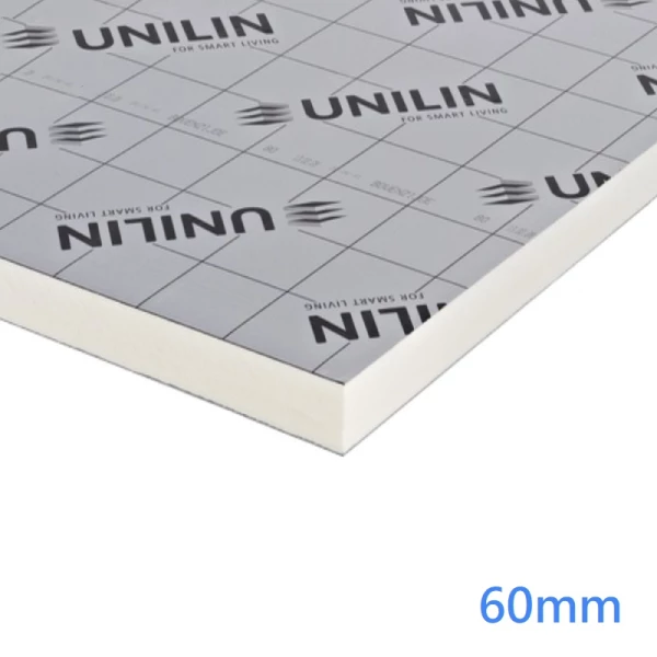 60mm x 1200mm x 2400mm Unilin XT/PR PIR Insulation Board
