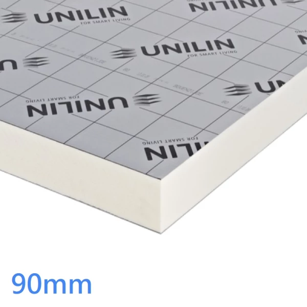90mm Unilin XT/TF Thin-R PIR Insulation Wall Board