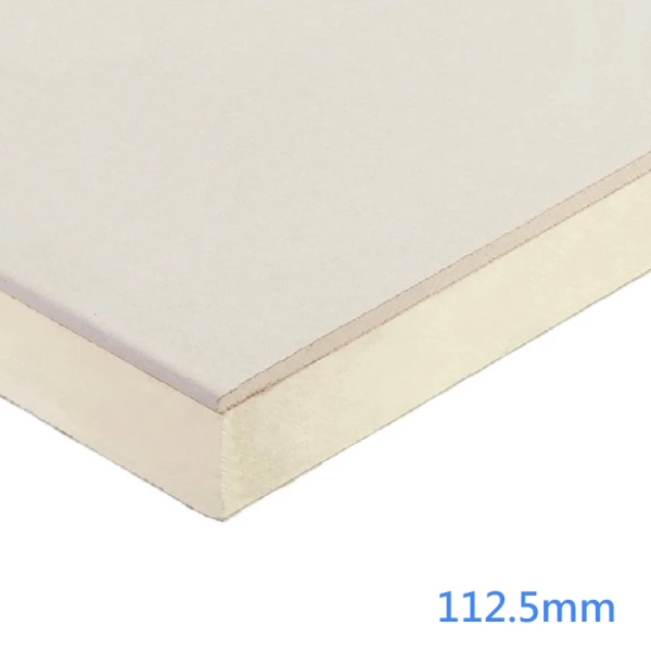 112.5mm (100mm) PIR Insulated Plasterboard Unilin XT/TL Dot and Dab