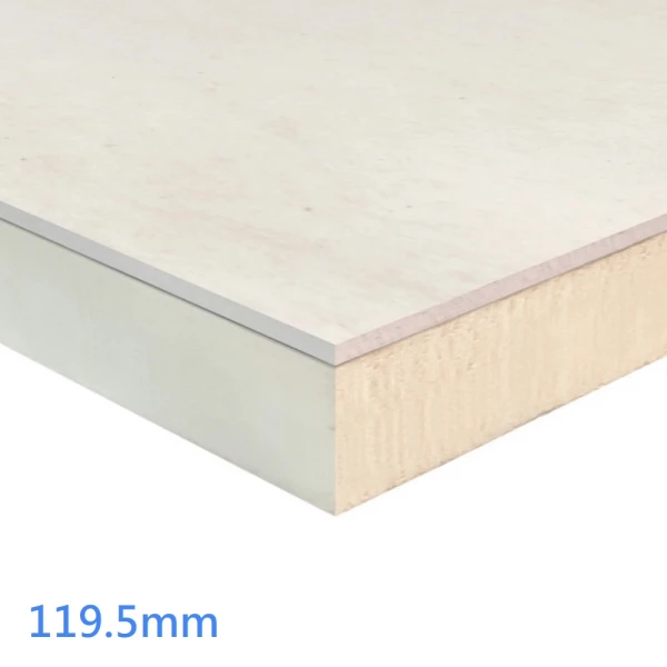 119.5mm Unilin XT/TL-MF Foil Backed PIR Insulated Plasterboard