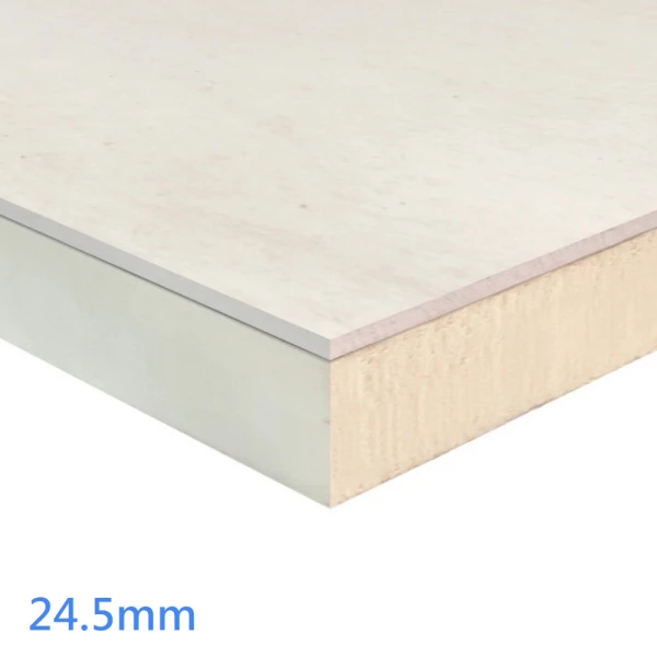 24.5mm Unilin XT/TL-MF Foil Backed Insulated Plasterboard (25mm)