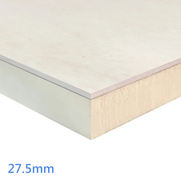 27.5mm Unilin XT/TL-MF Mech Fix PIR Insulated Plasterboard