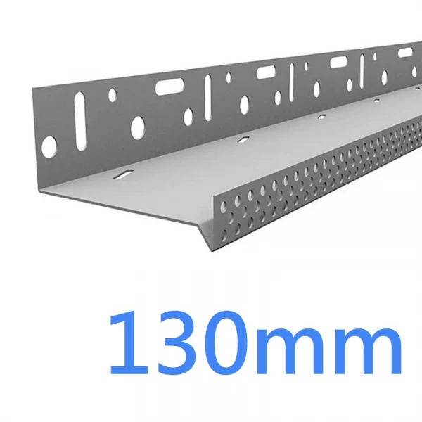 130mm-133mm Vented Aluminium Base Track - Steel Frame - 2.5m length