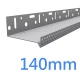 140mm-143mm Vented Aluminium Base Track - Steel Frame - 2.5m length