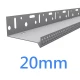 20mm-23mm Vented Aluminium Base Track - Steel Frame - 2.5m length